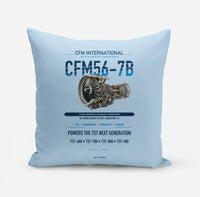 Thumbnail for CFM56-7B design on light blue pillow