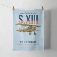 Thumbnail for SPAD S.XIII C.1 design on light blue towel