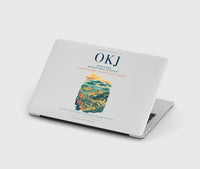 Thumbnail for Okayama Momotaro Airport (OKJ) design on light gray MacBook case
