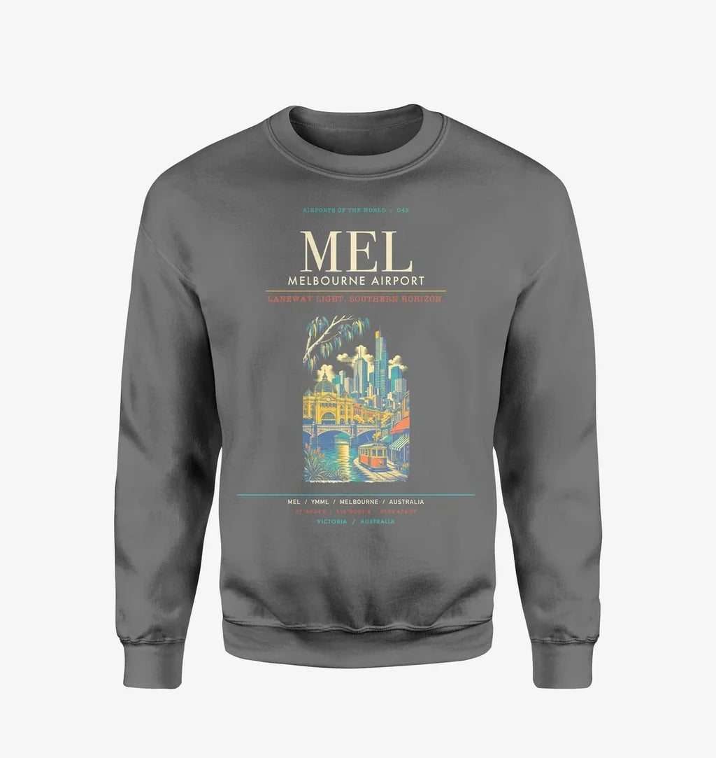 Melbourne Airport MEL Sweatshirt - Gray