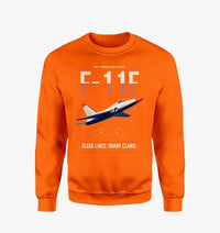 Thumbnail for F-11F Tiger design on orange sweatshirt