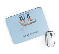 Thumbnail for Dassault Mystère IV A design on light blue rectangle mouse pad