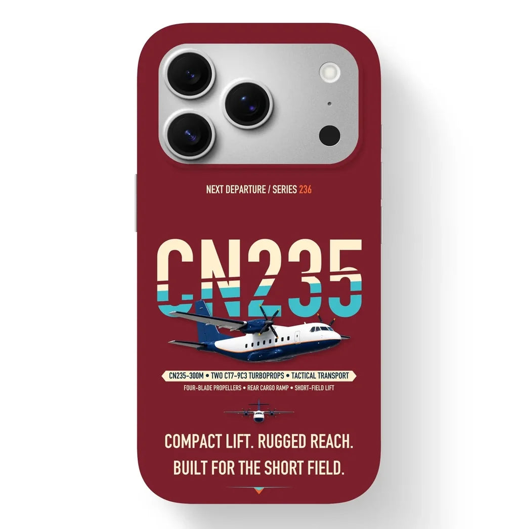 Airbus CN235-300M Case design on dark red iphone case