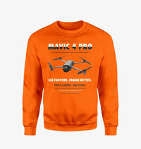 Thumbnail for DJI Mavic 4 Pro design on orange sweatshirt