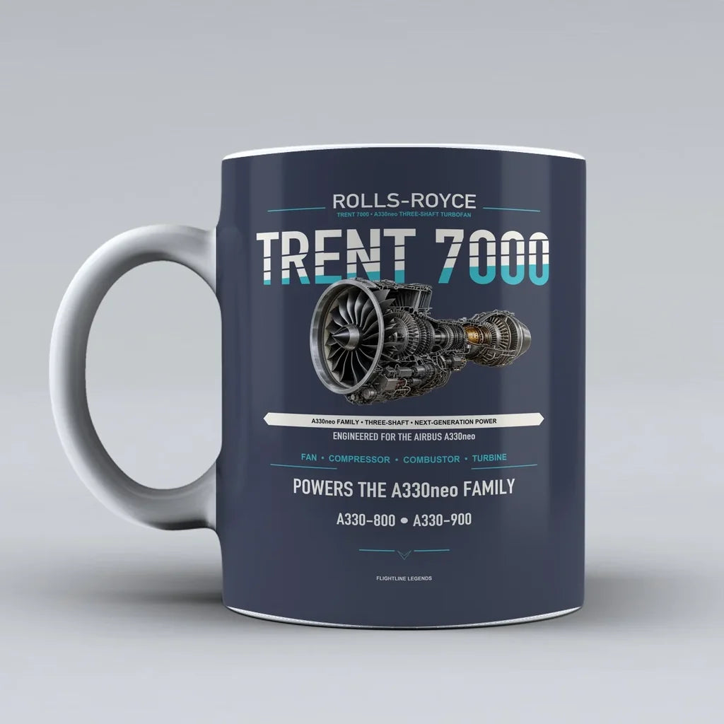7000 Mug design on dark blue trent