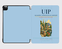 Thumbnail for Quimper–Cornouaille Airport (UIP) design on light blue ipad tablet case