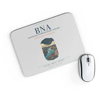 Thumbnail for Nashville International Airport (BNA) design on light gray rectangle mouse pad