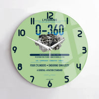 Thumbnail for O-360 design on light green no frame wall clock
