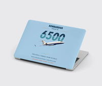 Thumbnail for Bombardier Global 6500 design on light blue MacBook case