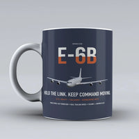 Thumbnail for E-6B Mercury design on dark blue ceramic mug, double-side print