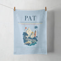 Thumbnail for Jay Prakash Narayan International Airport (PAT) design on light blue towel