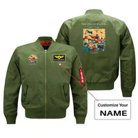 Thumbnail for VINTAGE G4046 - The Pylon Racers - Bomber Jacket design on green+name