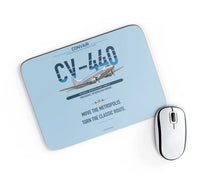Thumbnail for Convair CV-440 Metropolitan design on light blue rectangle mouse pad