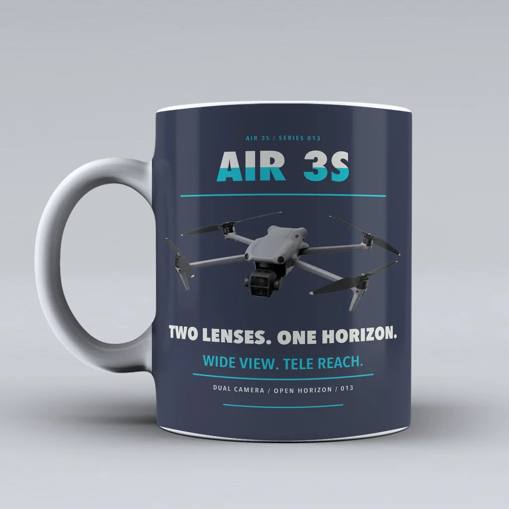 Air 3S Mug design on dark blue dji