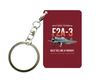 Thumbnail for F2A-3 BUFFALO Key Chain design on dark red key chain