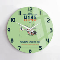 Thumbnail for Airbus H145 D3 design on light green no frame wall clock