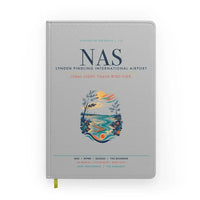 Thumbnail for Lynden Pindling International Airport Nassau (NAS) design on light gray notebook