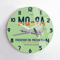 Thumbnail for MQ-9A Reaper design on light green no frame wall clock