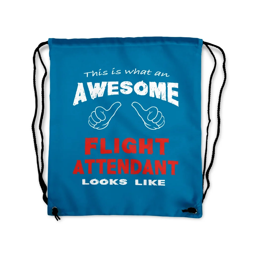 Flight Attendant Drawstring Bag - view 5