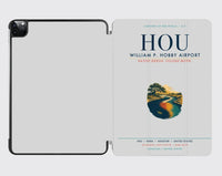 Thumbnail for William P. Hobby Airport (HOU) design on light gray ipad tablet case