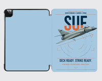 Thumbnail for Dassault Super Étendard design on light blue ipad tablet case