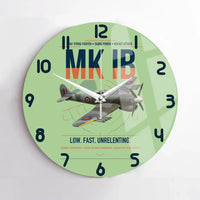 Thumbnail for Hawker Typhoon Mk IB design on light green no frame wall clock