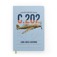 Thumbnail for Macchi C.202 Folgore design on light blue notebook