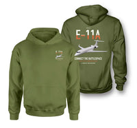 Thumbnail for E-11A BACN design on green army double-side hoodie, double-side print