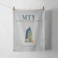 Thumbnail for Monterrey International Airport (MTY) design on light gray towel
