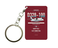 Thumbnail for D328-100 Key Chain design on dark red key chain