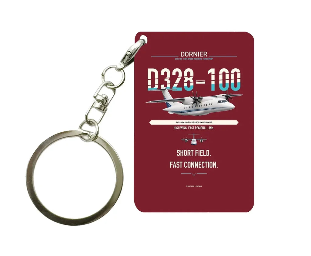 D328-100 Key Chain design on dark red key chain