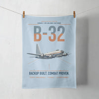 Thumbnail for B-32 Dominator design on light blue towel
