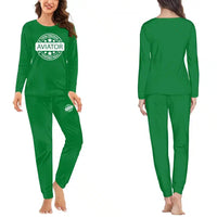 Thumbnail for %100 Original Aviator women pajamas - Green