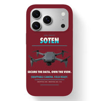 Thumbnail for ACSL SOTEN Case design on dark red iphone case