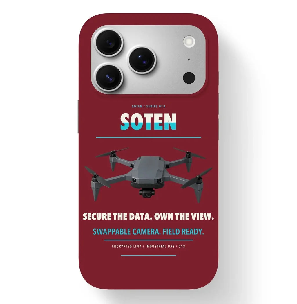 ACSL SOTEN Case design on dark red iphone case