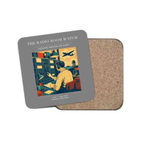 Thumbnail for The Radio Room Watch - Designed Coasters design on gray 1-piece