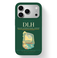 Thumbnail for Duluth Airport (DLH) design on dark green iPhone 17 Pro MagSafe case