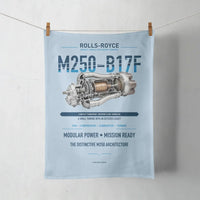 Thumbnail for M250-B17F design on light blue towel