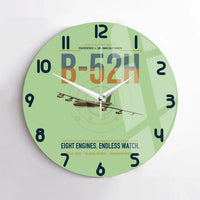 Thumbnail for B-52H Stratofortress design on light green no frame wall clock
