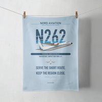 Thumbnail for Nord 262A design on light blue towel
