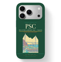 Thumbnail for Pasco Airport (PSC) design on dark green iPhone 17 Pro MagSafe case