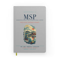 Thumbnail for Minneapolis-Saint Paul International Airport (MSP) design on light gray notebook