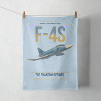 Thumbnail for F-4S Phantom II design on light blue towel