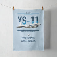 Thumbnail for NAMC YS-11A design on light blue towel