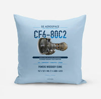 Thumbnail for CF6-80C2 design on light blue pillow