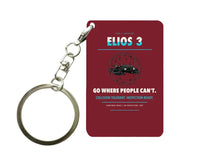 Thumbnail for Flyability Elios 3 Key Chain design on dark red key chain