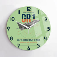Thumbnail for SEPECAT Jaguar GR1 design on light green no frame wall clock