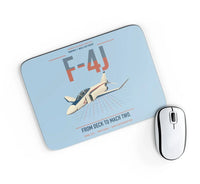 Thumbnail for F-4J Phantom II design on light blue rectangle mouse pad