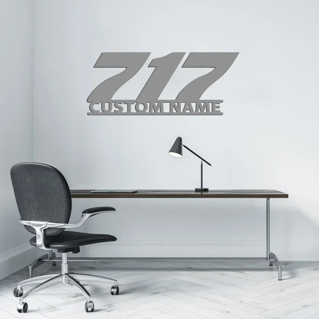 Customisable Boeing 717 Metal Sign - view 5