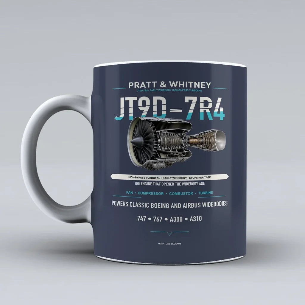 Mug design on dark blue jt9d 7r4